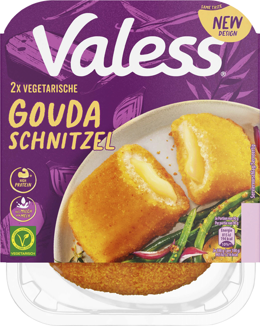 Valess vegetarische Gouda-Schnitzel
