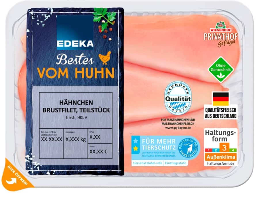 EDEKA Bestes vom Huhn Hähnchen-Brustfilet