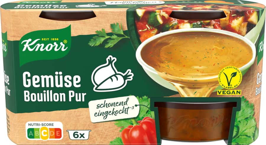 Knorr Bouillon, auch Pur oder Delikatess-Brühe