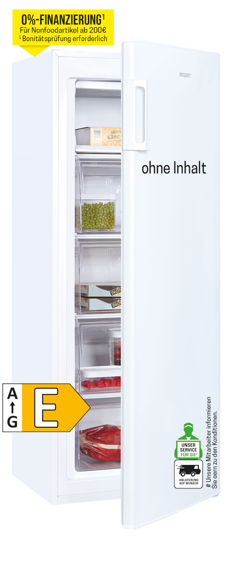 Exquisit "GS230-H-40E" Gefrierschrank