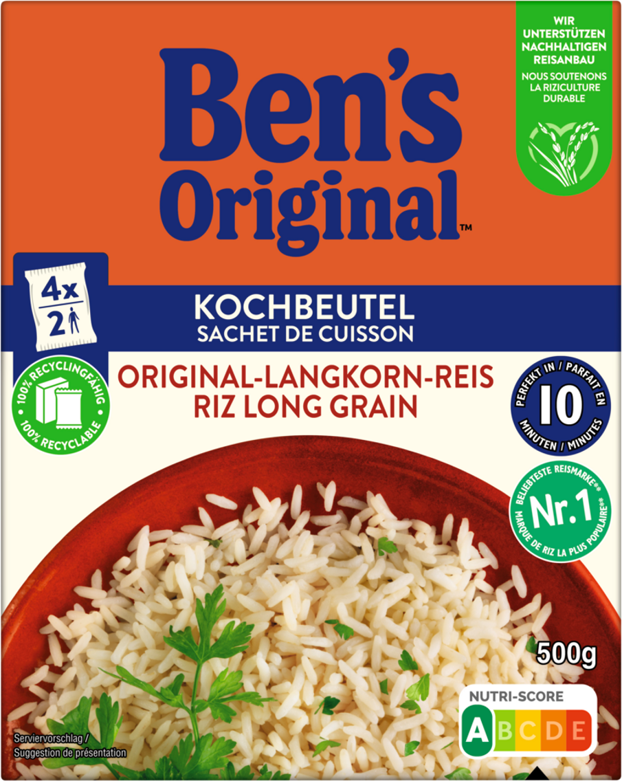 Ben’s Original Reis im Kochbeutel