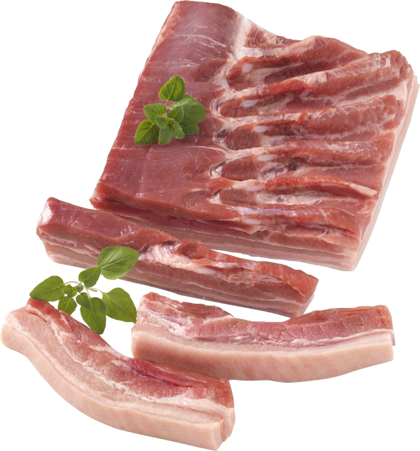 Frischer Schweinebauch 