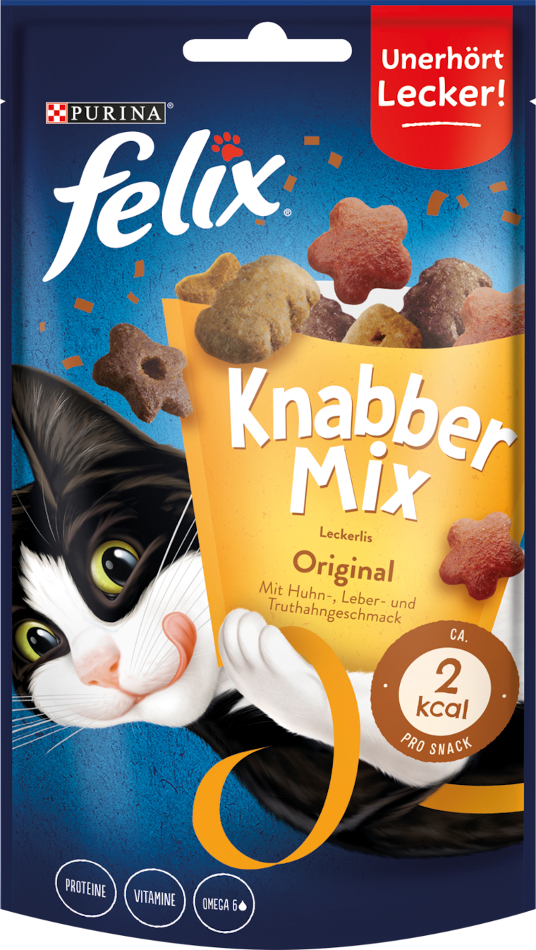 Nestlé Purina Felix Crispies oder Knabber-Mix
