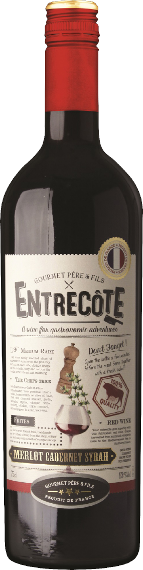 Entrecôte französischer Merlot oder Chardonnay