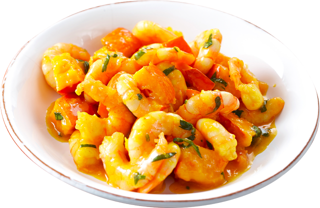 Kürbis-Garnelen-Salat 