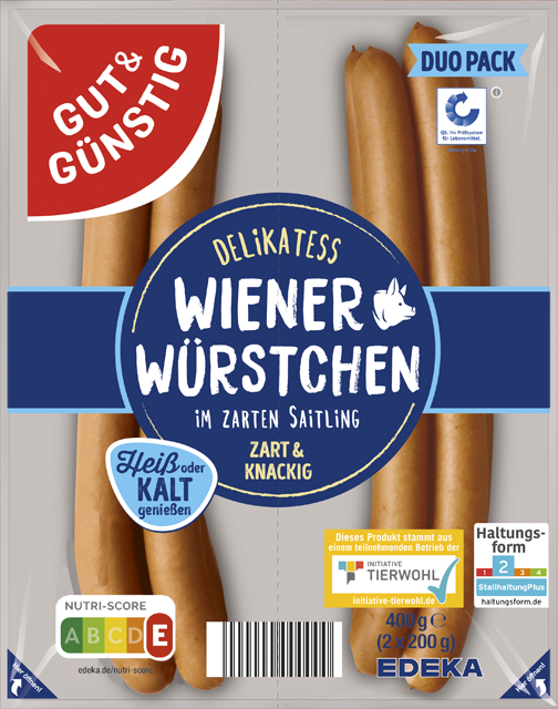 Gut & Günstig Delikatess Wiener Würstchen