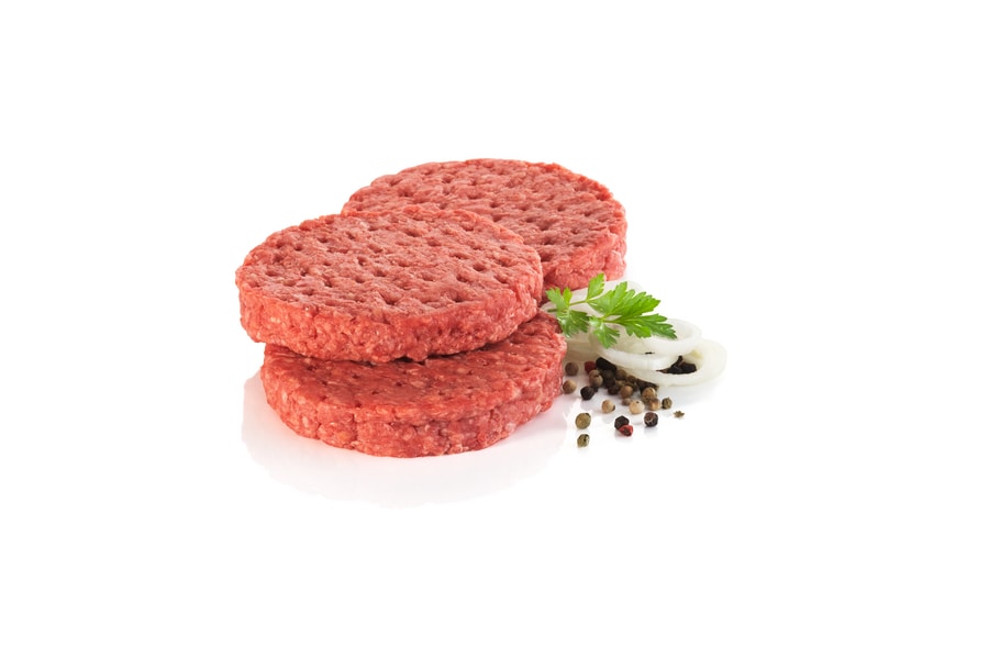 Burger Patties* frisch, vom Rind mit Salz und Pfeffer gewürzt oder Cevapcici*