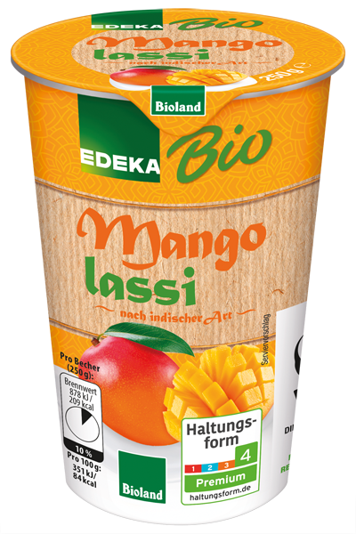 EDEKA Bio Lassi Mango oder Himbeere