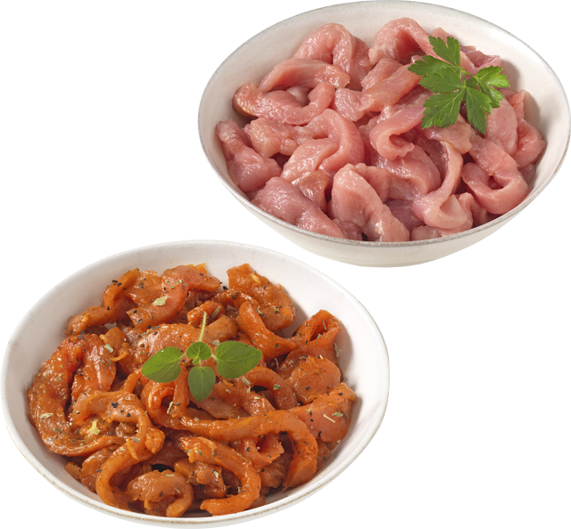 Gyros-Geschnetzeltes oder natur