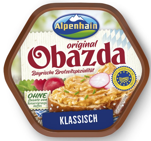 Ab Donnerstag: Alpenhain Obazda Klassisch oder Camembert Creme
