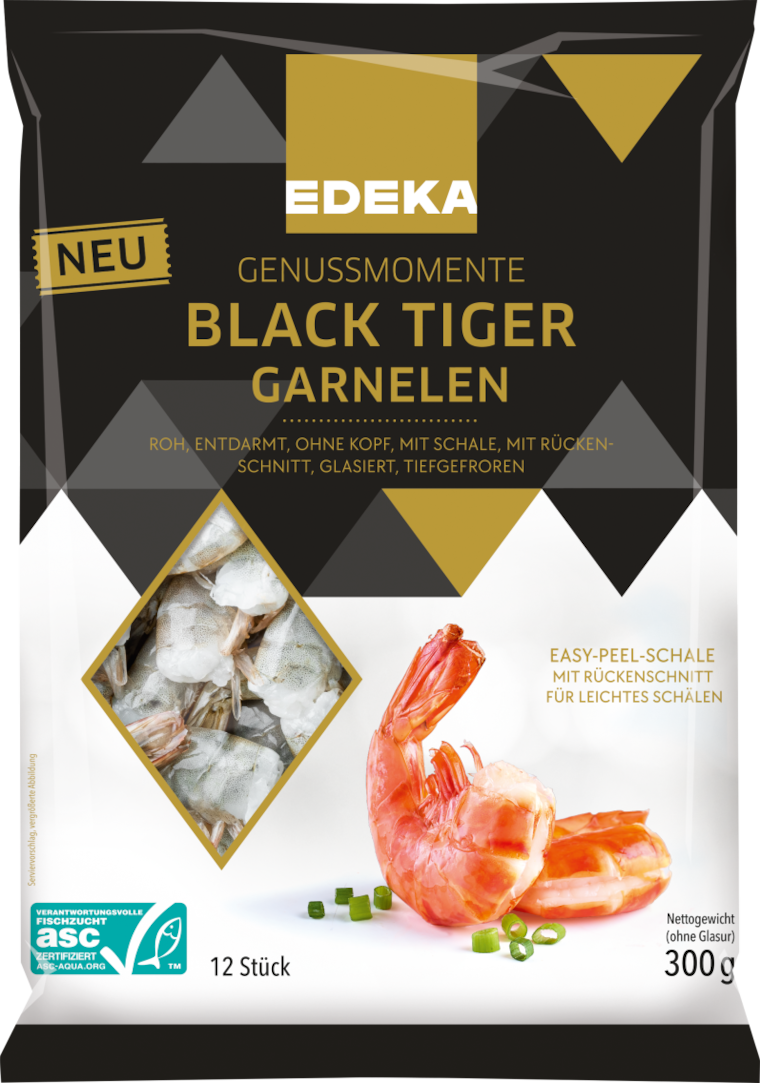EDEKA Genussmomente Black Tiger Garnelen