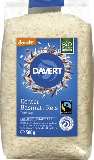Davert Bio Basmati Reis Duftreis 