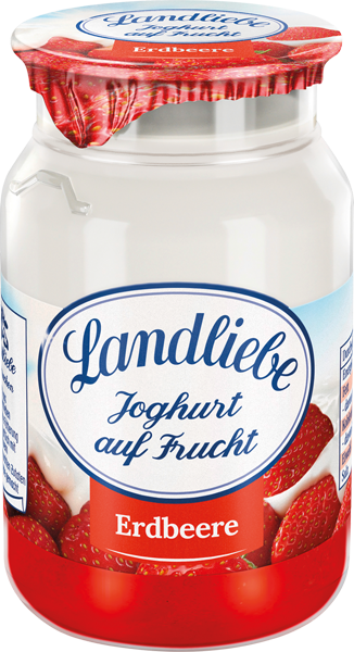 Landliebe Joghurt auf Frucht