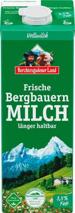 Berchtesgadener Land Frische Bergbauern-Milch