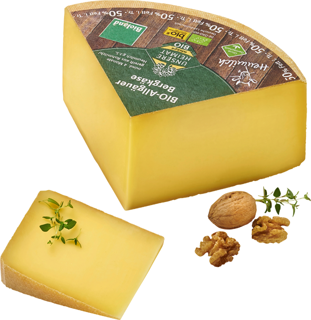 Käse des Monats: Unsere Heimat – echt & gut Bioland-Allgäuer Bergkäse 