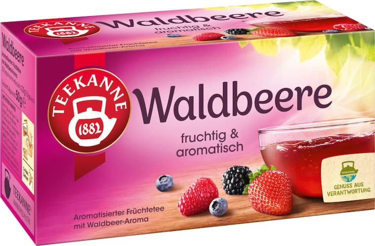 Teekanne Naturkräuter- oder -Früchtetee