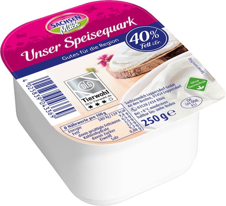 Sachsen Milch oder Vogtlandweide Quark