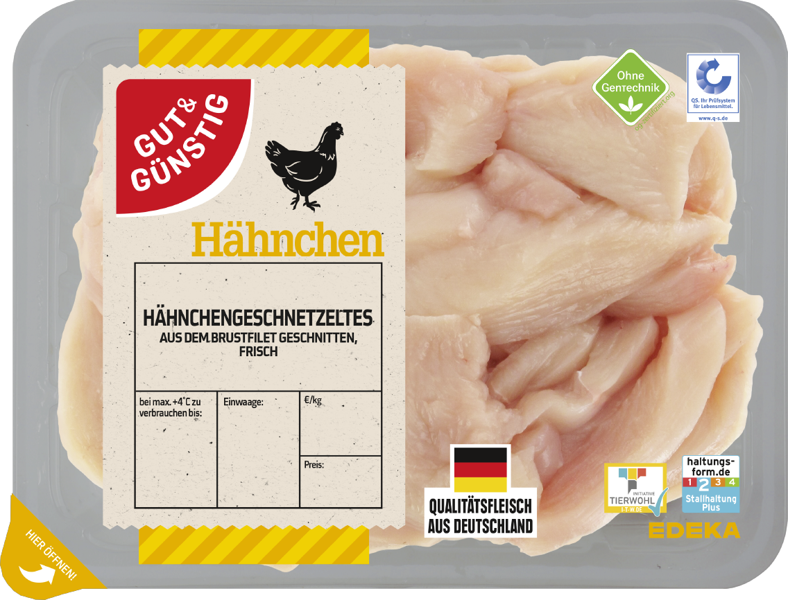 GUT&GÜNSTIG Hähnchen Geschnetzeltes