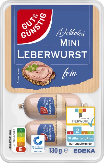 Gut & Günstig Mini Leberwurst fein 