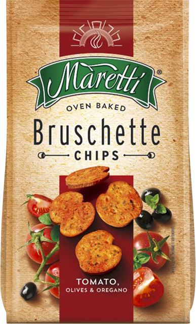 Maretti Bruschette Brotchips Tomato, Olives and Oregano