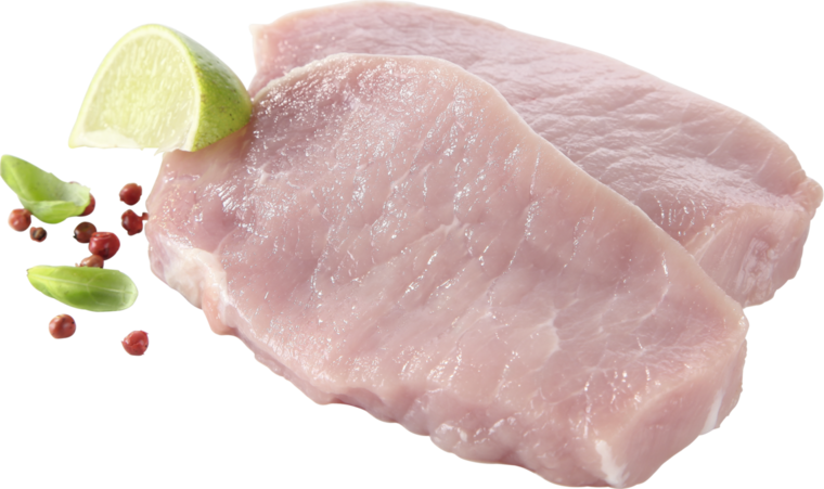 Schweinerückensteaks oder Schmetterlingsschnitzel