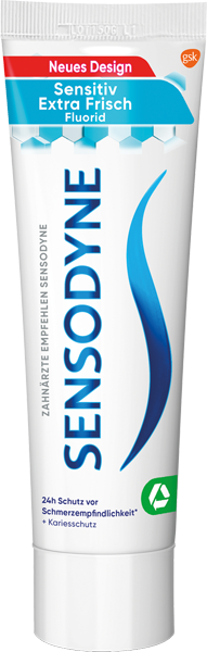 Sensodyne Zahncreme** oder Zahnbürste