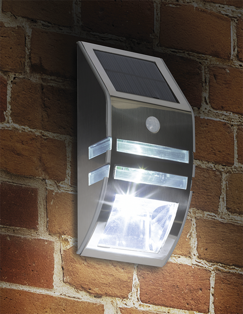 ezsolar LED-Solar-Leuchte mit Sensor