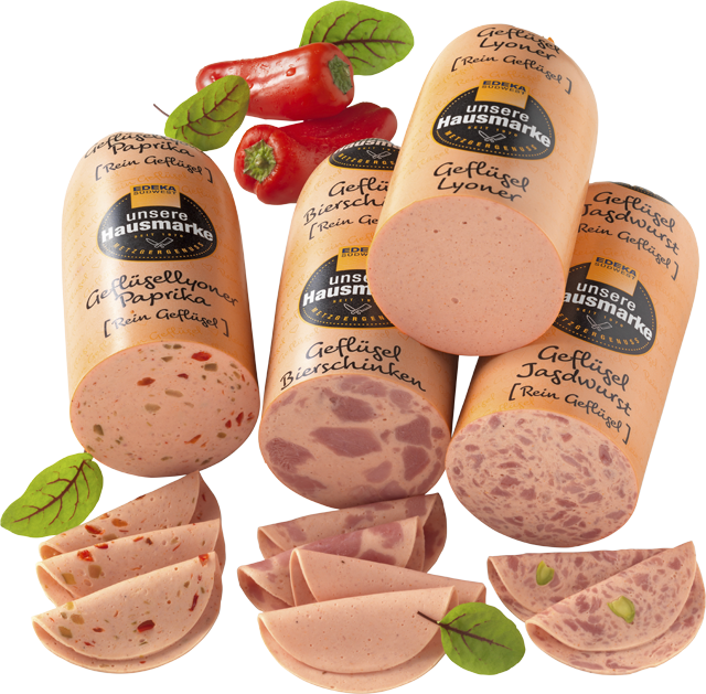 Premium-Geflügelwurst-Aufschnitt gemischt