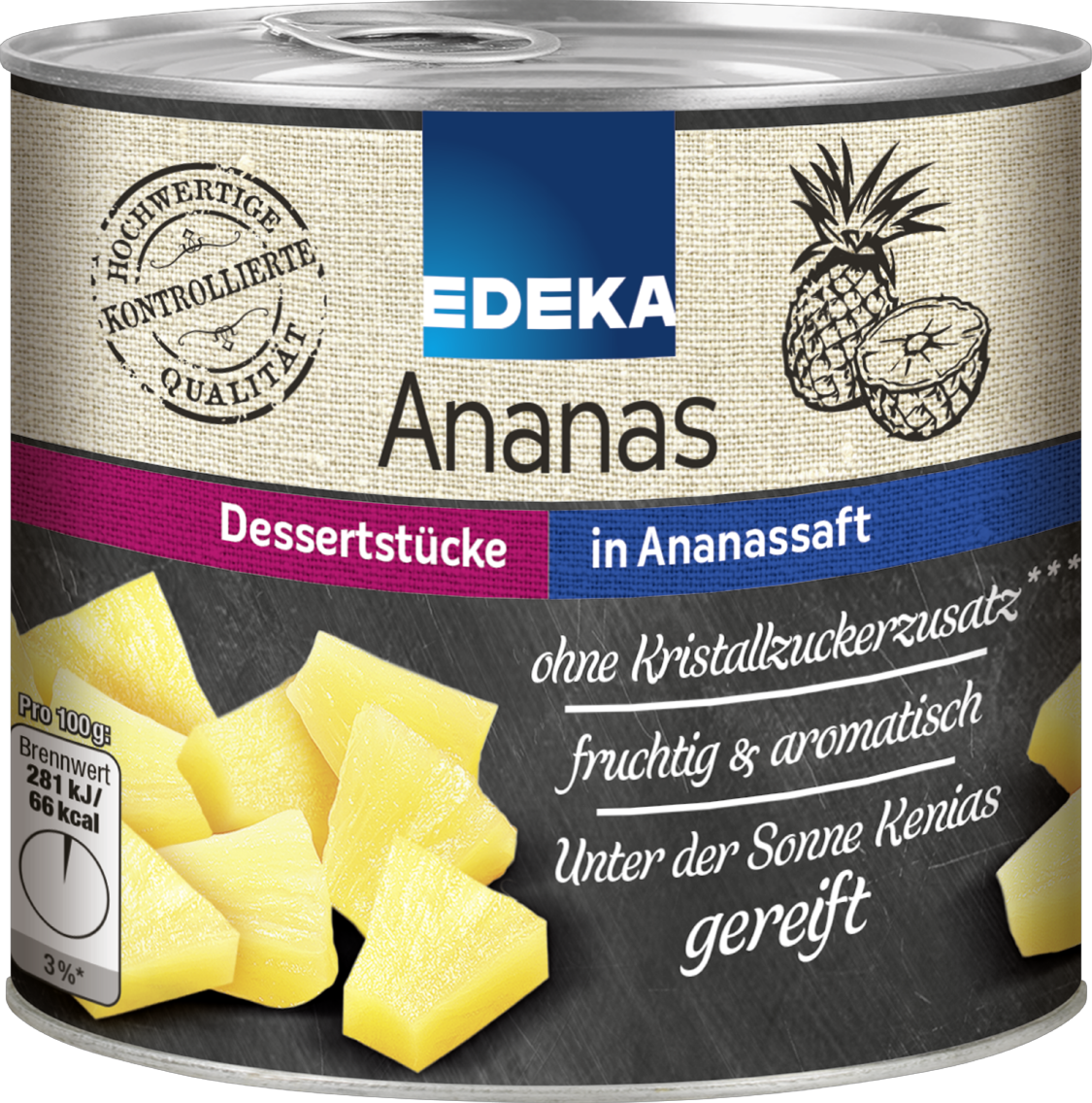 EDEKA Herzstücke Ananas Scheiben oder Stücke