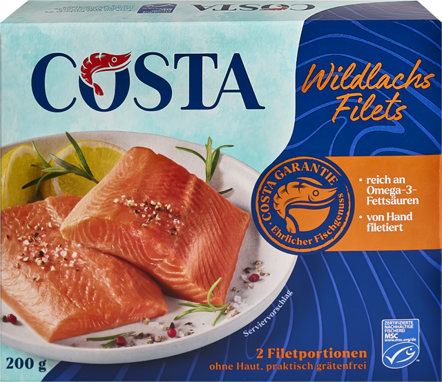 Costa Wildlachsfilets 
