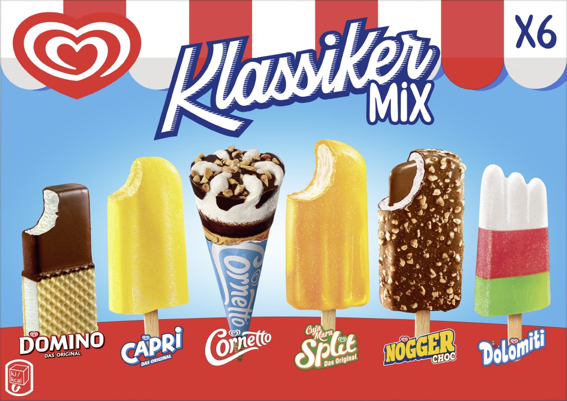 Langnese Multipackung Mix Pack oder Cornetto Eiscreme