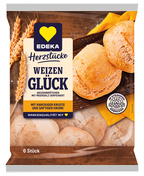 EDEKA Herzstücke Weizenglück oder Roggenbrötchen