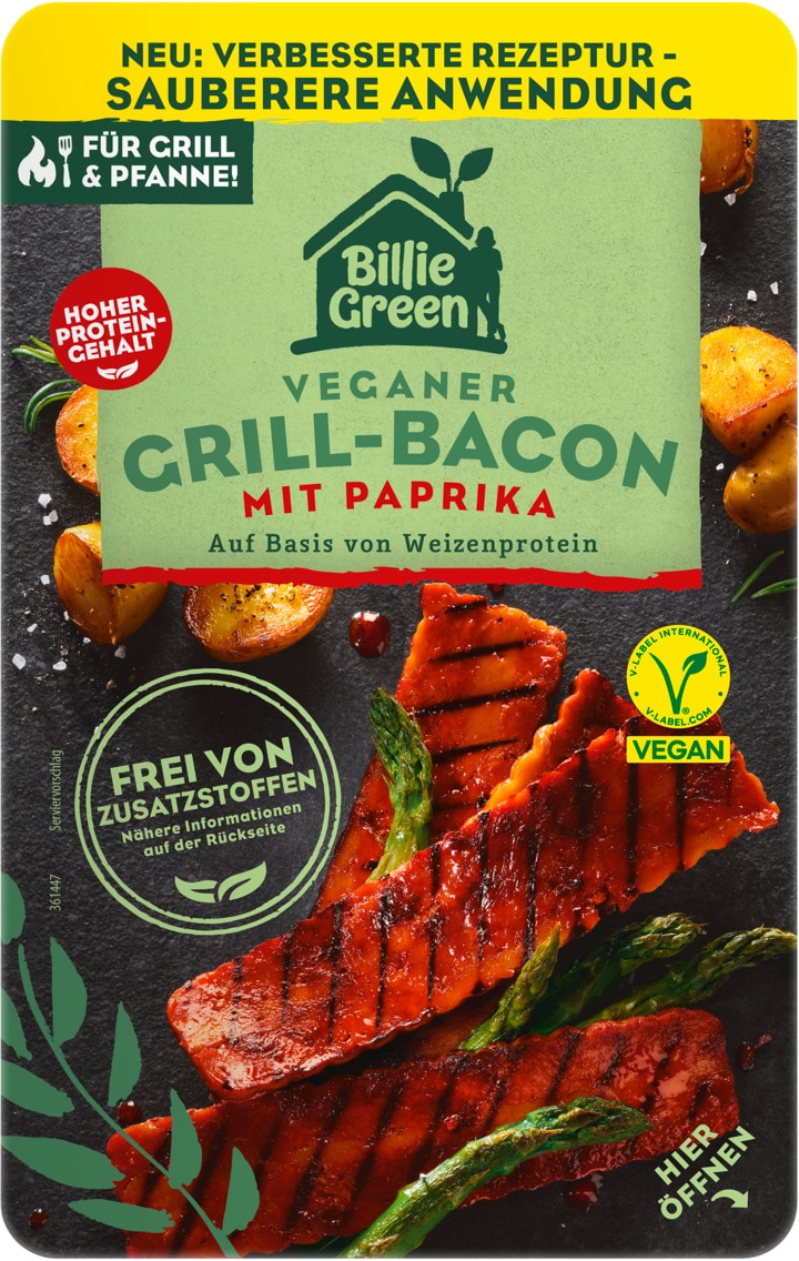 Billie Green Veganer Grill-Bacon