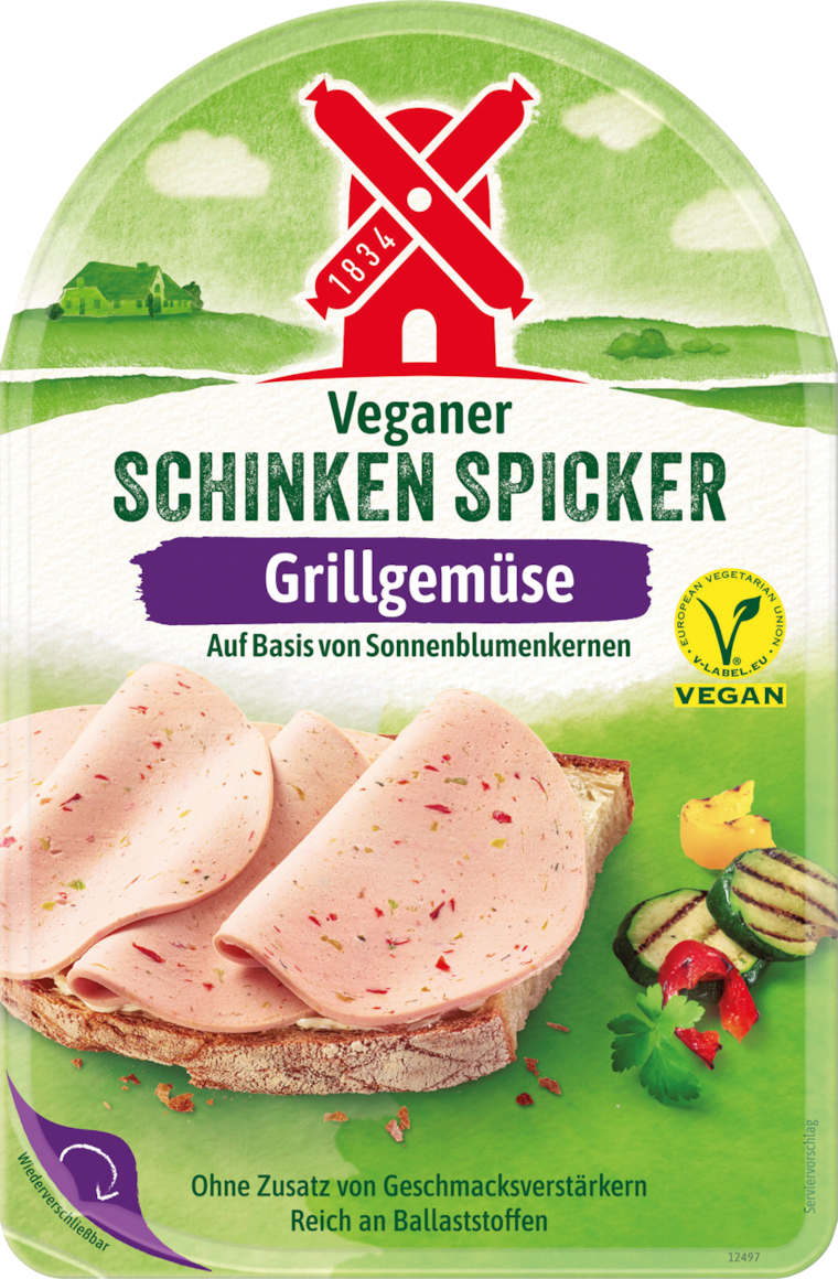 Rügenwalder Mühle Veganer Schinkenspicker oder veganer Aufschnitt