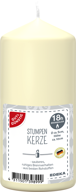 Gut & Günstig Stumpenkerze
