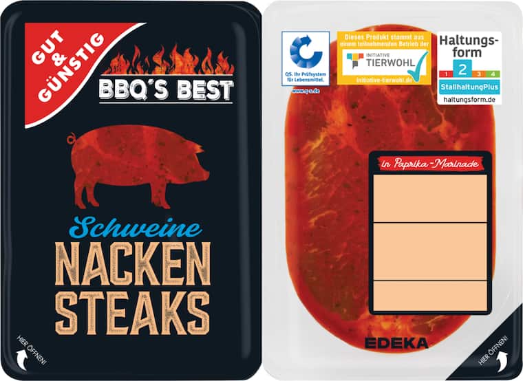 Gut&Günstig Schweine-Nackensteaks*