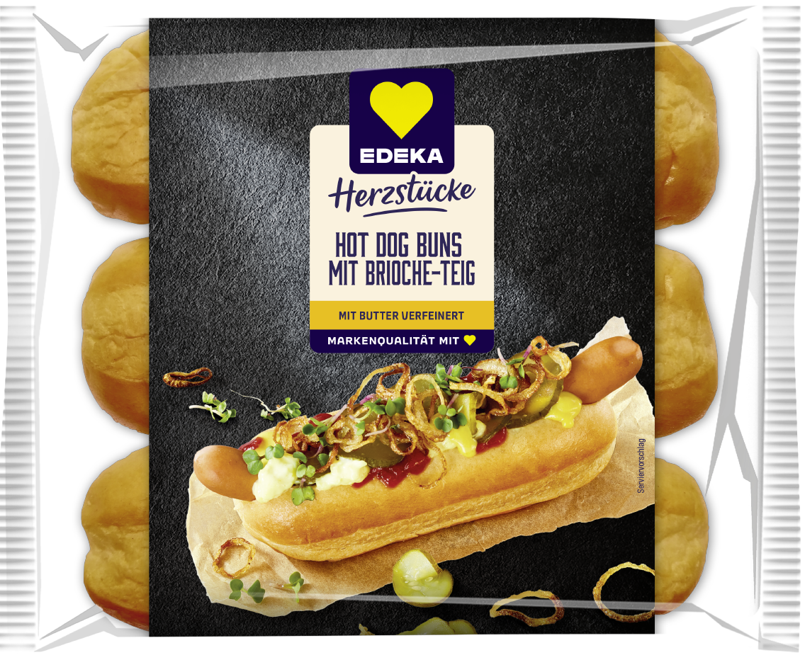EDEKA Herzstücke Bioche Hot Dog Buns