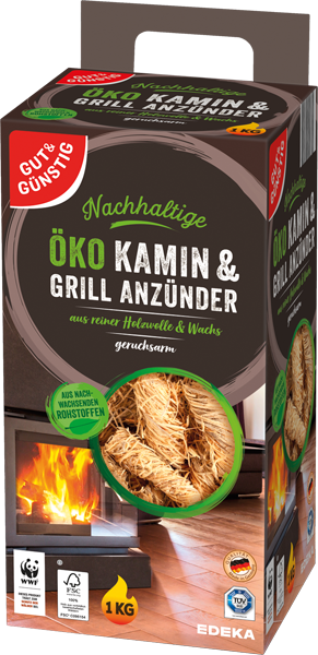 GUT&GÜNSTIG Öko-Kamin- & -Grillanzünder
