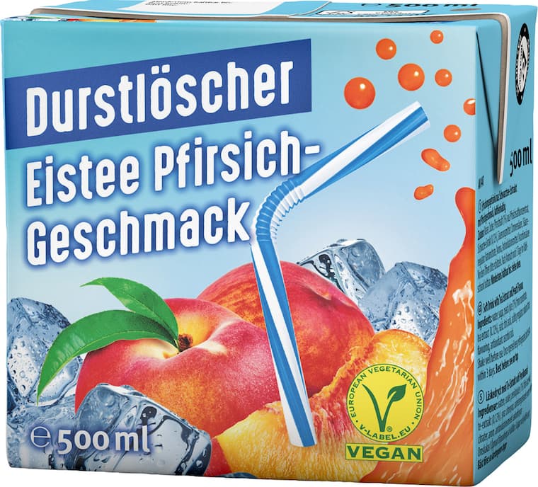 Durstlöscher Eistee Pfirsich-Geschmack