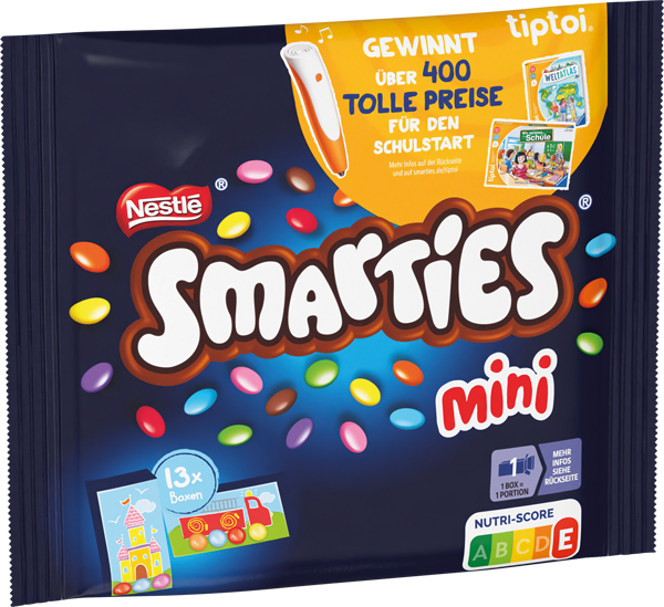Nestlé Schokoladenriegel oder Smarties Minis