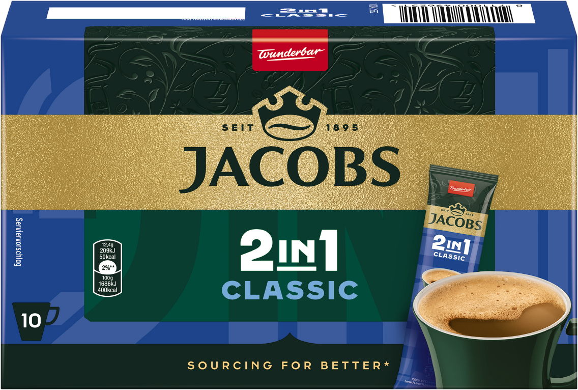 Jacobs löslicher Kaffee Tassenportion