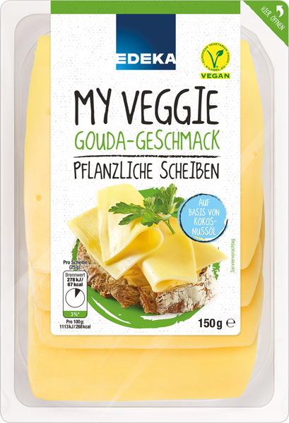 EDEKA My Veggie Vegane pflanzliche Scheiben oder Veganer Reibeschmelz