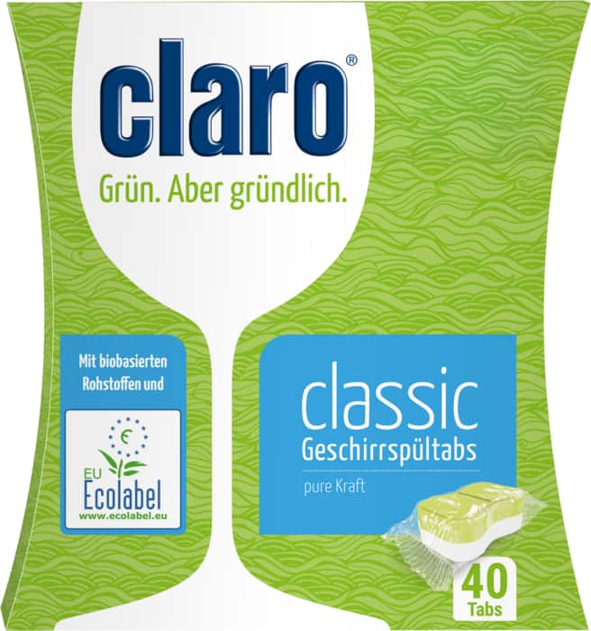 claro Geschirrspül-Tabs oder -Pulver