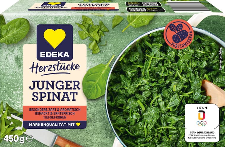 EDEKA Herzstücke Junger Spinat