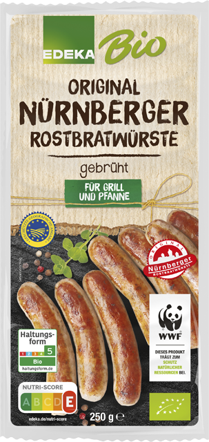 EDEKA Bio Original  Nürnberger Rostbratwürste 