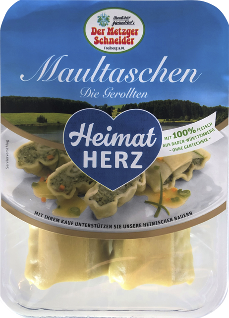 Der Metzger Schneider Heimat Herz Maultaschen