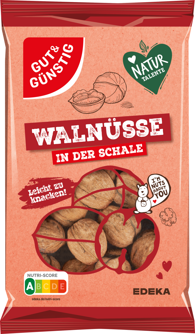 GUT&GÜNSTIG Walnüsse oder Erdnüsse Jumbo in der Schale