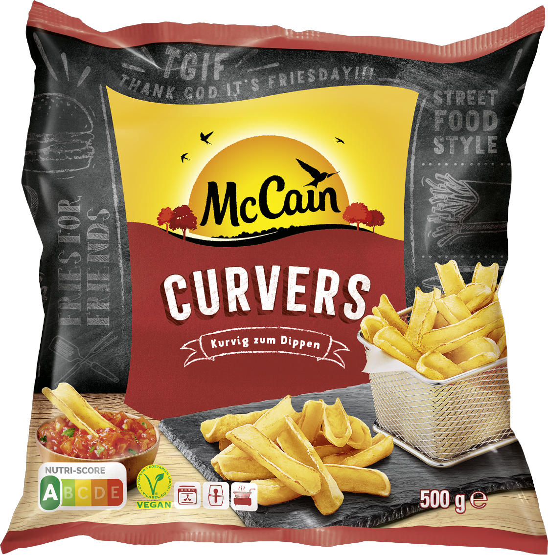 McCain 1·2·3 Frites Original, Crispers oder Curvers