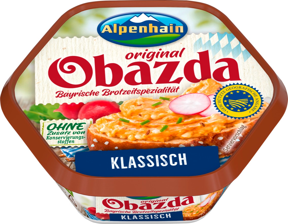 Alpenhain original Obazda oder Camembert Creme