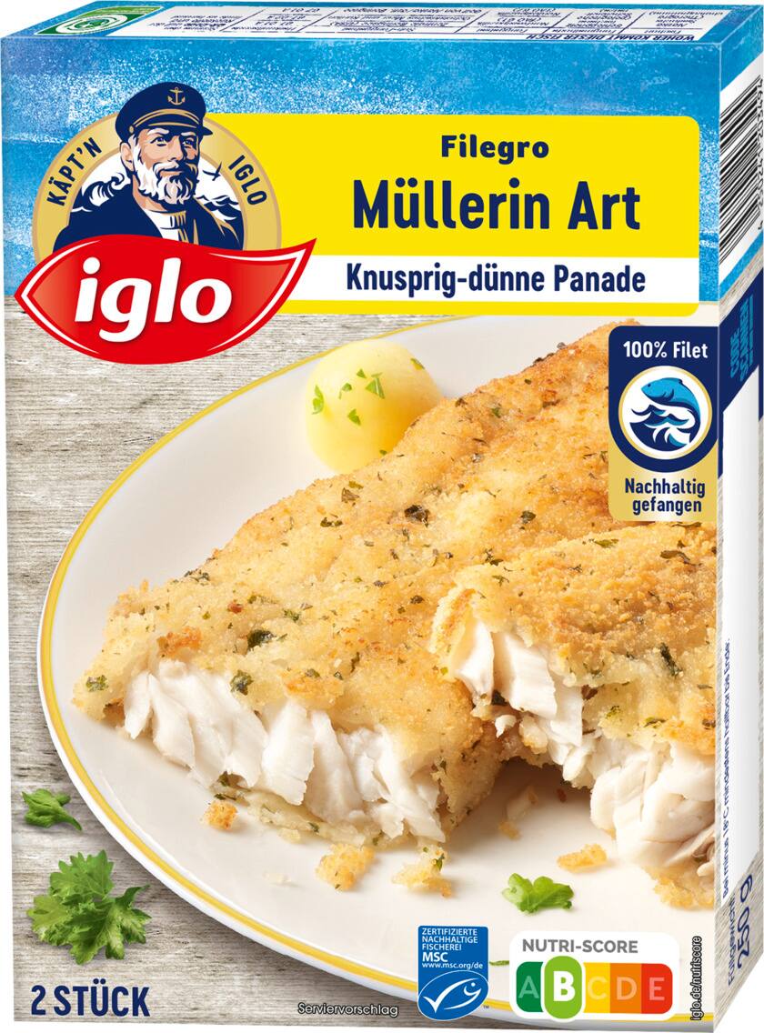 iglo Filegro oder Goldknusper Filet